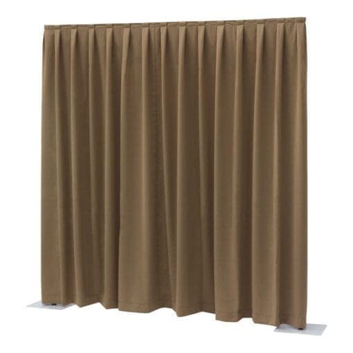 Showtec Gordijn voor het Pipes & Drapes systeem, bruin, 300 x 400 cm, 260 g/m2 Pipe & Drape J&H licht en geluid