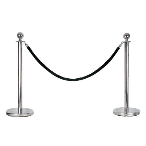 Showtec Paal voor een afzetkoord (zilverkleurige uitvoering) Crowd control J&H licht en geluid 2