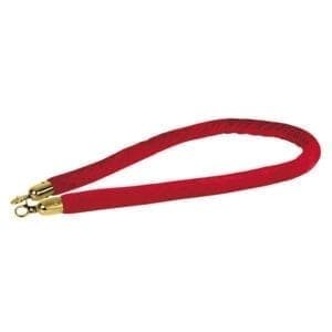 Showtec Afzetkoord (rood) met goudkleurige sluitingen _Uit assortiment J&H licht en geluid