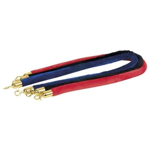 Showtec Afzetkoord (blauw) met goudkleurige sluitingen Crowd control J&H licht en geluid 2