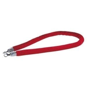 Showtec Afzetkoord (rood) met zilverkleurige sluitingen _Uit assortiment J&H licht en geluid