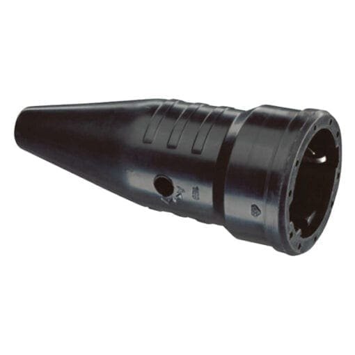 Showtec Rubberen female voedingsconnector (CEE 7/VII) Aansluitingen 240 V J&H licht en geluid