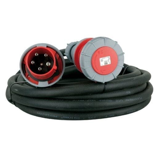 Showtec CEE 63A verlengkabel 5 x 10mm2, 25 meter Kabels en aansluitingen J&H licht en geluid