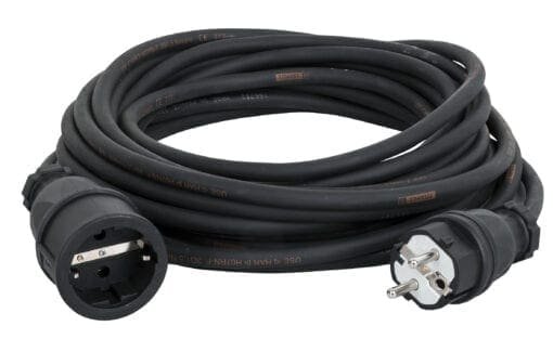 Showtec Schuko verlengkabel 3×1,5mm2, 5 meter Kabels en aansluitingen J&H licht en geluid