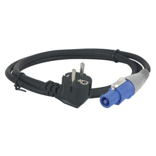 Showtec Schuko naar Pro Power blauw voedingskabel (1,5 meter) Kabels en aansluitingen J&H licht en geluid