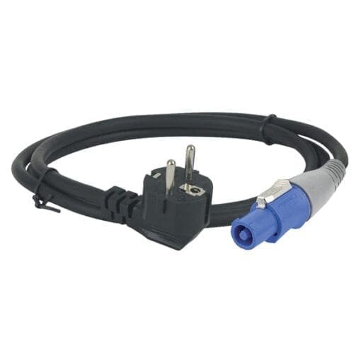 Showtec Schuko naar Pro Power blauw voedingskabel (20 meter) Kabels en aansluitingen J&H licht en geluid