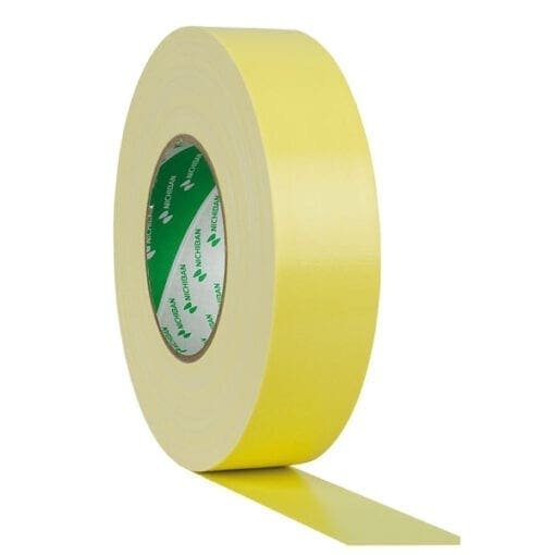 Nichiban Gaffa Tape, 38mm, 50 meter, Geel Podium accessoires J&H licht en geluid