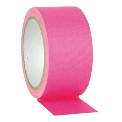 Showtec Gaffa Tape Neon, 25m x 50mm, Roze Podium accessoires J&H licht en geluid
