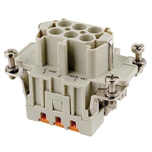 Showtec 6-pins female insert Aansluitingen en connectoren J&H licht en geluid 2