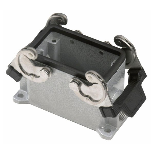 Ilme Chassis met bodem voor een 10-pins insert, grijs _Uit assortiment J&H licht en geluid Ilme Chassis met bodem voor een 10-pins insert, grijs _Uit assortiment J&H licht en geluid