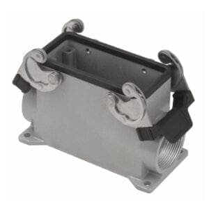 Ilme Chassis met bodem voor een 16- of 72-pins insert, grijs Aansluitingen en connectoren J&H licht en geluid