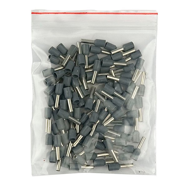 Showtec Adereindhulsje grijs, 2,5mm2 x 8mm, set van 1000 stuks Stroomkabel J&H licht en geluid Showtec Adereindhulsje grijs, 2,5mm2 x 8mm, set van 1000 stuks Stroomkabel J&H licht en geluid
