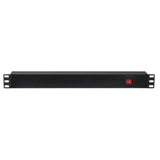 Showtec 19″ 1U Main Power Strip 8 Kabels en aansluitingen J&H licht en geluid