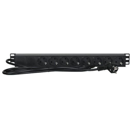Showtec 19″ 1U Main Power Strip 8 Kabels en aansluitingen J&H licht en geluid 2