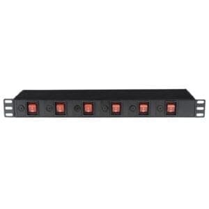Showtec 19" 1U Socketstrip Kabels en aansluitingen J&H licht en geluid