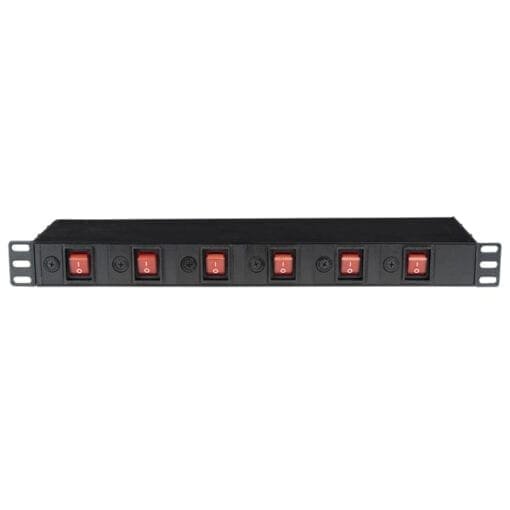 Showtec 19" 1U Socketstrip Kabels en aansluitingen J&H licht en geluid
