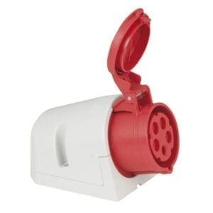 Showtec 5-polige CEE female wandcontactdoos 16A – IP44 Aansluitingen 400 V J&H licht en geluid