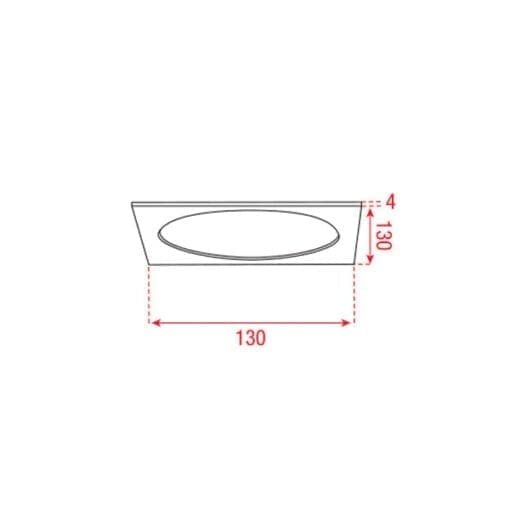 Artecta Largo-SQ 1 – Frame voor een inbouw LED plafondspot Recessed_02 J&H licht en geluid 2