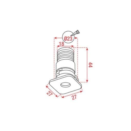 Artecta Chios-2SQ W WW – Inbouw LED plafondspotje Recessed_02 J&H licht en geluid 2