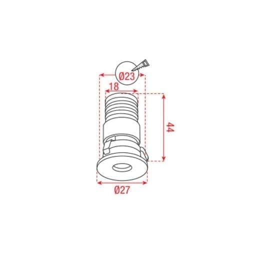 Artecta Chios-2R ALU WW – Inbouw LED plafondspotje _Uit assortiment J&H licht en geluid 2