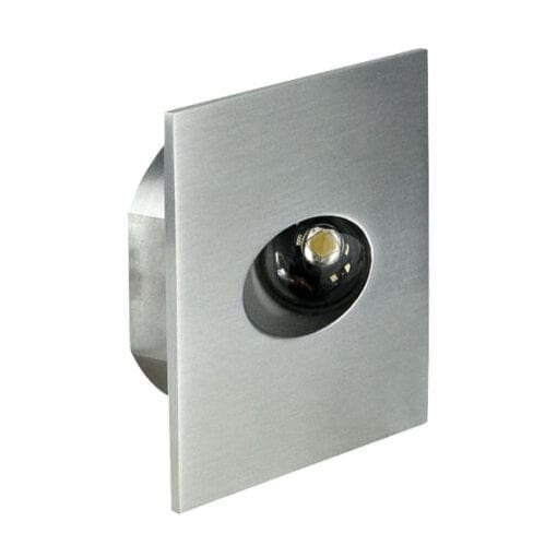 Artecta Oslo-SQ LED WW – Inbouw LED muurspotje met een 1W warm witte LED Recessed J&H licht en geluid