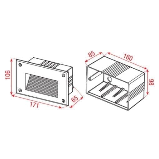 Artecta Trier-24 3000K – Inbouw LED muurlamp Artecta J&H licht en geluid 2