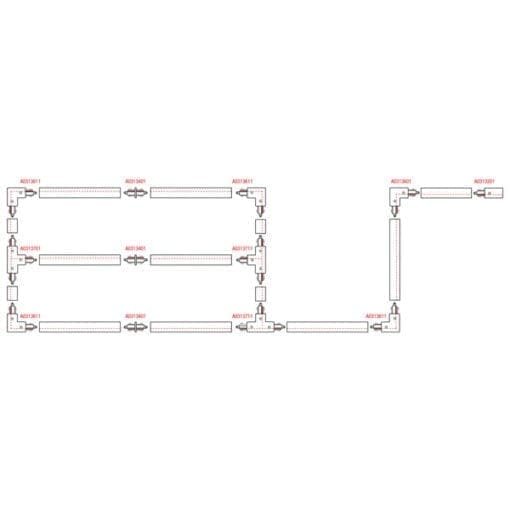 Artecta 1-fase track (2000 mm), zwart Architectuur- verlichting J&H licht en geluid 4