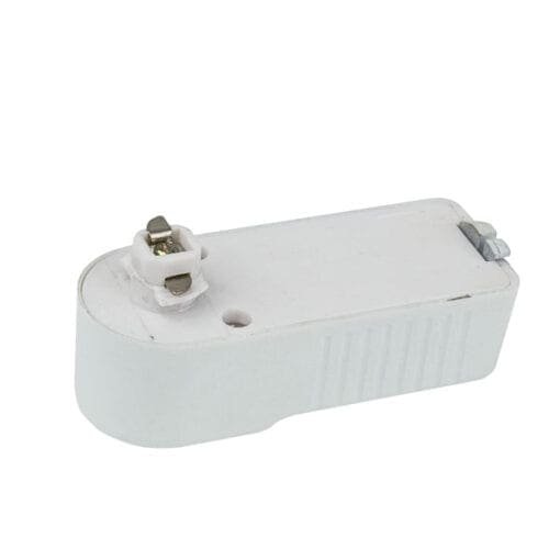 Artecta 1-fase adapter voor een 1-fase track, wit Accessoires railverlichting J&H licht en geluid