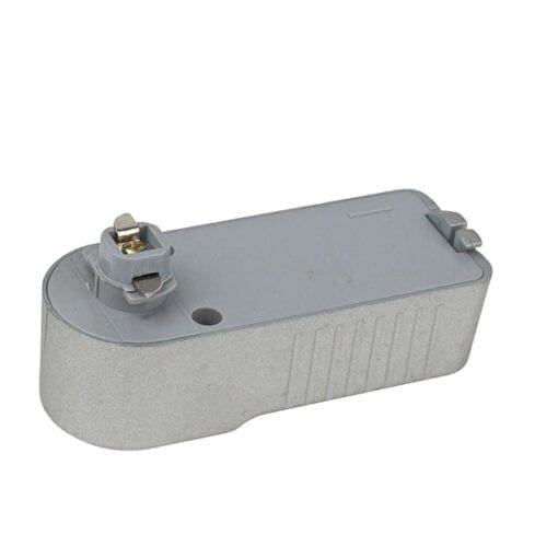 Artecta 1-fase adapter voor een 1-fase track, zilvergrijs Accessoires railverlichting J&H licht en geluid