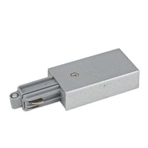 Artecta Input voedingsconnector voor een 1-fase track, zilvergrijs Accessoires railverlichting J&H licht en geluid