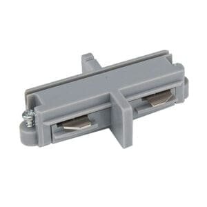 Artecta Recht koppelstuk voor 2 1-fase tracks, zilvergrijs Accessoires railverlichting J&H licht en geluid