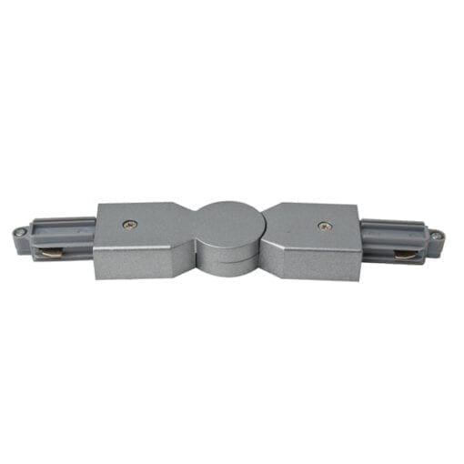 Artecta Flexibel koppelstuk voor 2 1-fase tracks, zilvergrijs Accessoires railverlichting J&H licht en geluid 3