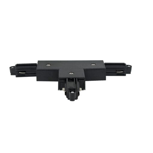 Artecta T-stuk (links) voor 3 1-fase tracks, zwart Accessoires railverlichting J&H licht en geluid