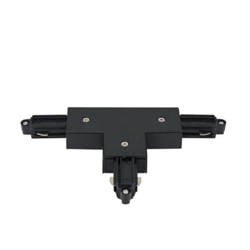 Artecta T-stuk (rechts) voor 3 1-fase tracks, zwart Accessoires railverlichting J&H licht en geluid