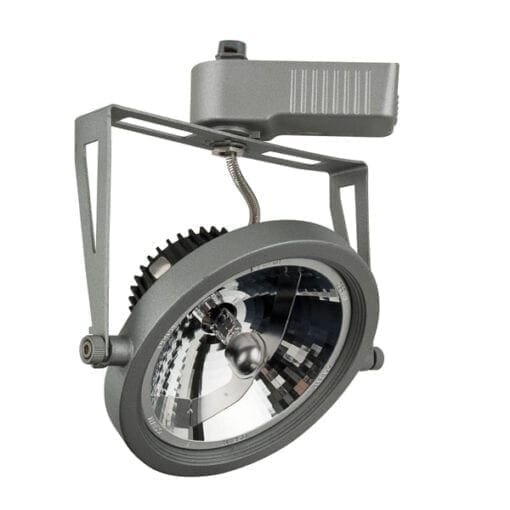 Artecta Barcelona-S – Plafondspotje met een 1-fase track adapter, zilvergrijs _Uit assortiment J&H licht en geluid