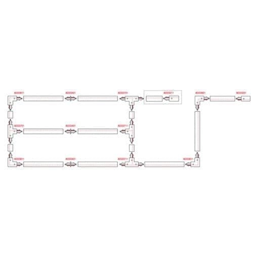 Artecta 3-fase track (1000 mm), zwart Architectuur- verlichting J&H licht en geluid 4