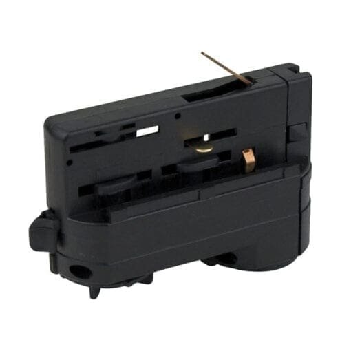 Artecta 3-fase adapter voor een 3-fase track, zwart Accessoires railverlichting J&H licht en geluid