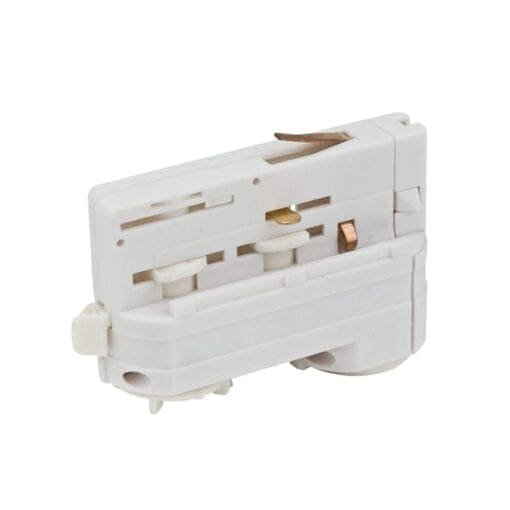Artecta 3-fase adapter voor een 3-fase track, wit Accessoires railverlichting J&H licht en geluid