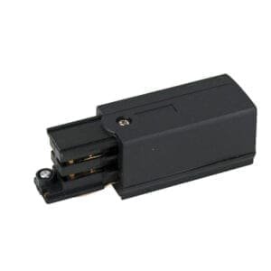Artecta Input voedingsconnector (links) voor een 3-fase track, zwart Accessoires railverlichting J&H licht en geluid