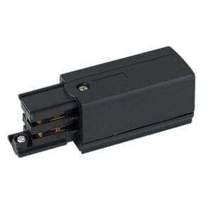 Artecta Input voedingsconnector (rechts) voor een 3-fase track, zwart Accessoires railverlichting J&H licht en geluid