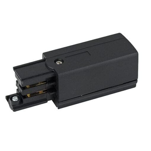 Artecta Input voedingsconnector (rechts) voor een 3-fase track, zwart Accessoires railverlichting J&H licht en geluid