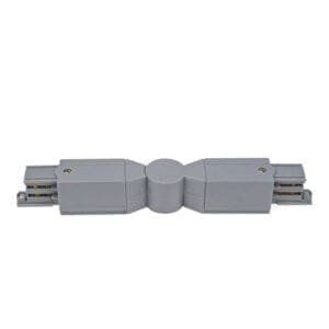 Artecta Flexibel koppelstuk voor 2 3-fase tracks, zilvergrijs Accessoires railverlichting J&H licht en geluid