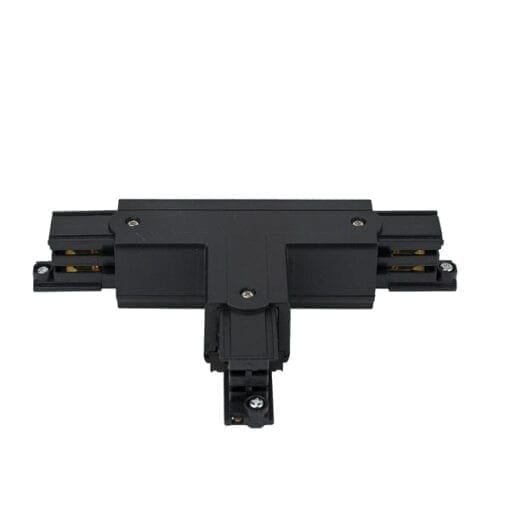 Artecta T-stuk (rechts) voor 3 3-fase tracks, zwart Accessoires railverlichting J&H licht en geluid