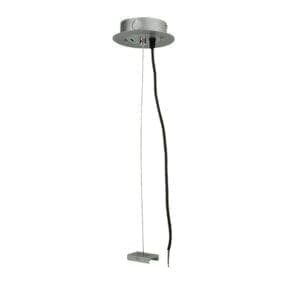 Artecta Ophangkit voor een 3-fase track (met voedingskabel), zilvergrijs Accessoires railverlichting J&H licht en geluid