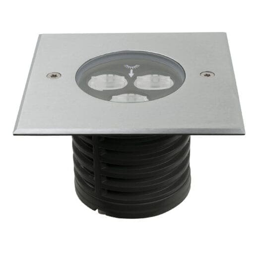 Artecta Missoula-3SQ A-symmetric 3000K – LED grondspotje met warm witte LED’s (6 Watt) High Voltage J&H licht en geluid