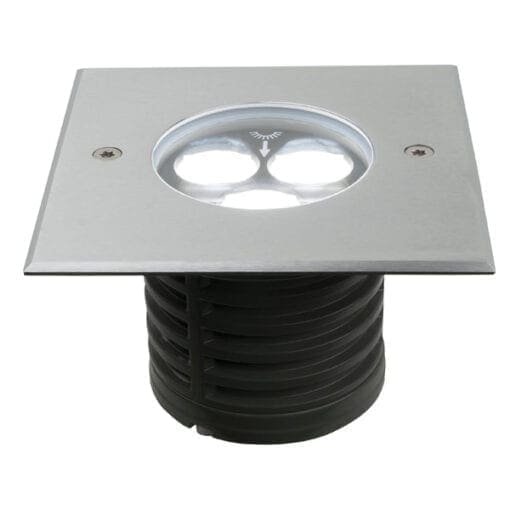 Artecta Missoula-3SQ A-symmetric 3000K – LED grondspotje met warm witte LED’s (6 Watt) High Voltage J&H licht en geluid 3