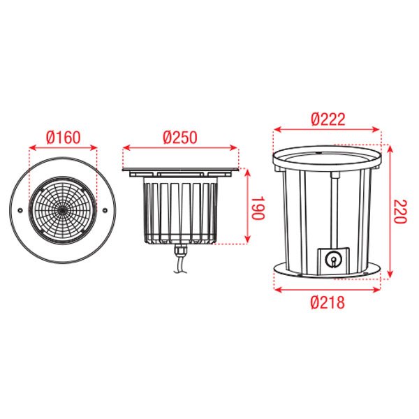 Artecta Brevik-1R 3000K – LED grondspot met een warm witte LED (25 Watt) High Voltage J&H licht en geluid 2 Artecta Brevik-1R 3000K – LED grondspot met een warm witte LED (25 Watt) High Voltage J&H licht en geluid 2