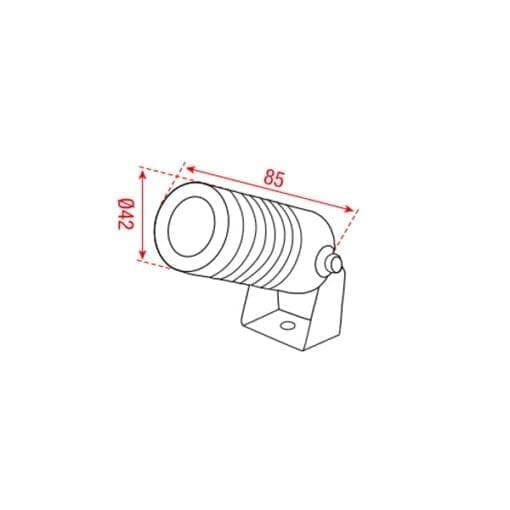 Artecta peterhead 1x2w ww 30° 230V J&H licht en geluid 2