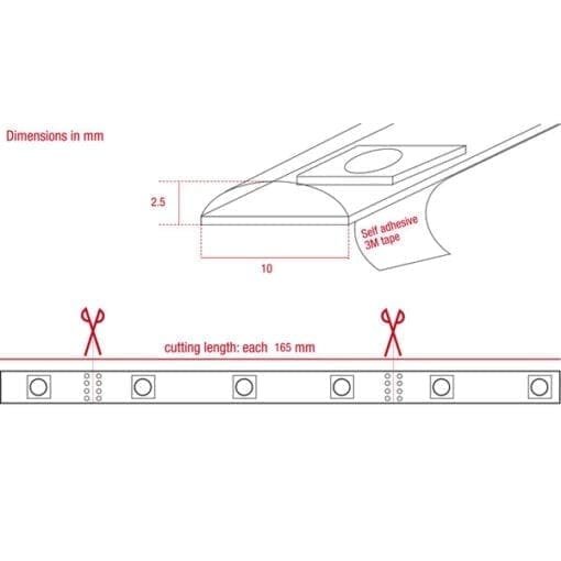 Artecta Havana Dropper WW-30 24V – 5 meter (wit) Strip light Flex J&H licht en geluid 4