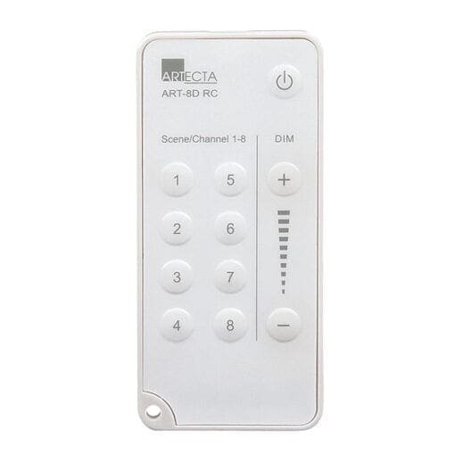 Artecta Domotion ART-8D – Stijlvolle inbouw DMX controller (wit) Controllers J&H licht en geluid 2